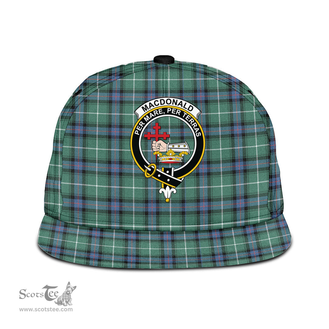 Scottish MacDonald of the Isles Hunting Ancient Clan Tartan Snapback Hat - Crest Classic Scottish Plaid Tartan Plaid