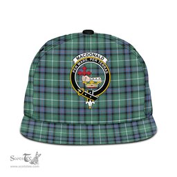 Scottish MacDonald of the Isles Hunting Ancient Clan Tartan Snapback Hat - Crest Classic Scottish Plaid Tartan Plaid