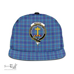 Scottish Mercer Modern Clan Tartan Snapback Hat - Crest Classic Scottish Plaid Tartan Plaid