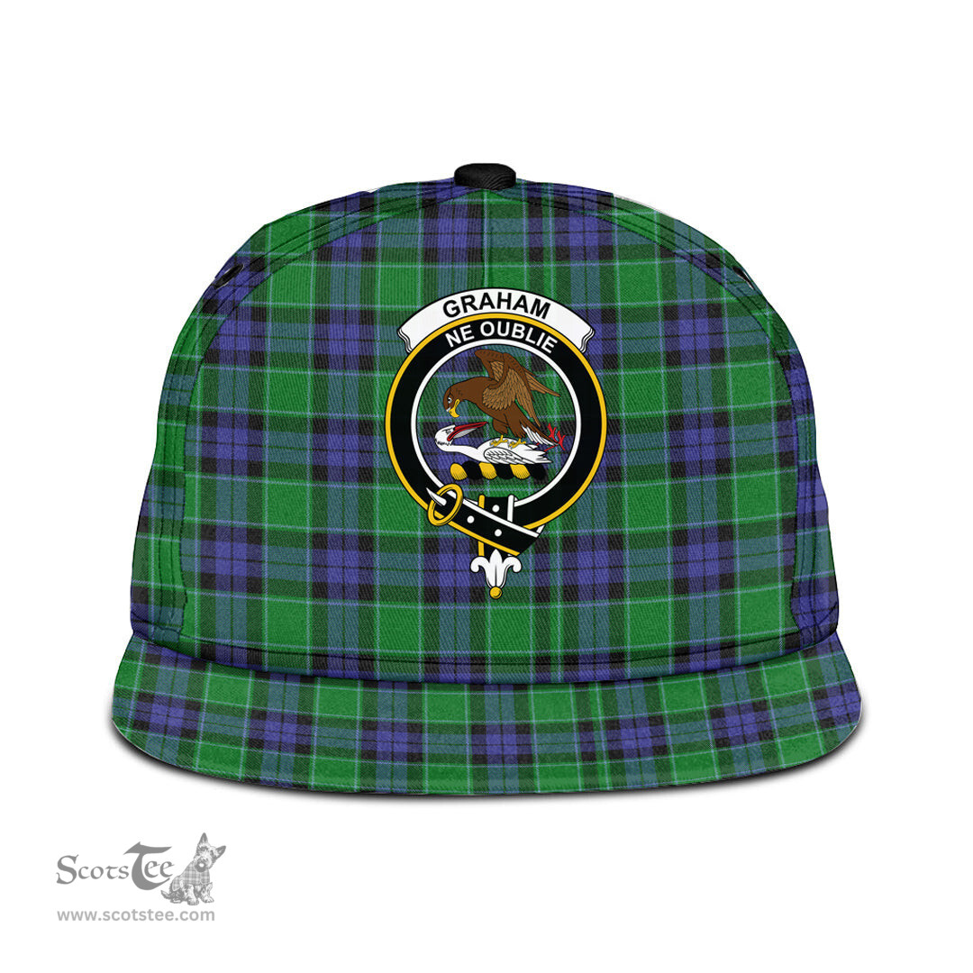Scottish Graham of Menteith Modern Clan Tartan Snapback Hat - Crest Classic Scottish Plaid Tartan Plaid