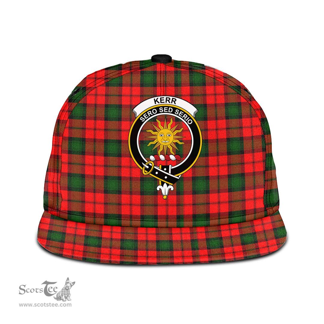 Scottish Kerr Modern Clan Tartan Snapback Hat - Crest Classic Scottish Plaid Tartan Plaid