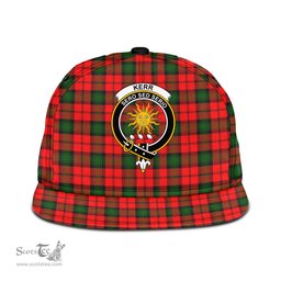 Scottish Kerr Modern Clan Tartan Snapback Hat - Crest Classic Scottish Plaid Tartan Plaid