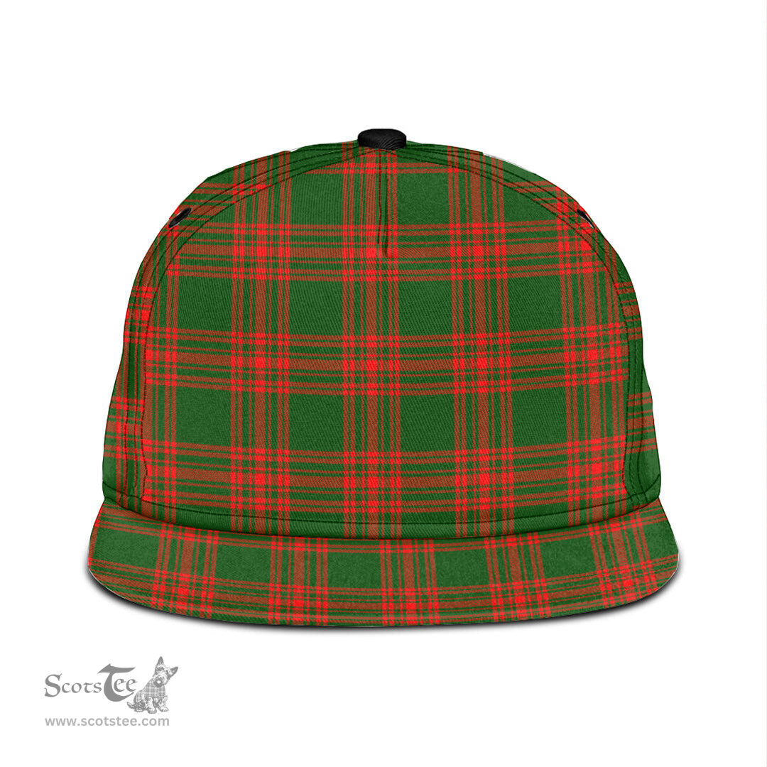 Scottish Menzies Green Modern Clan Tartan Snapback Hat - Classic Scottish Plaid Tartan Plaid