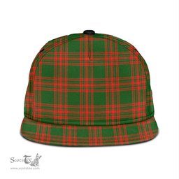 Scottish Menzies Green Modern Clan Tartan Snapback Hat - Classic Scottish Plaid Tartan Plaid