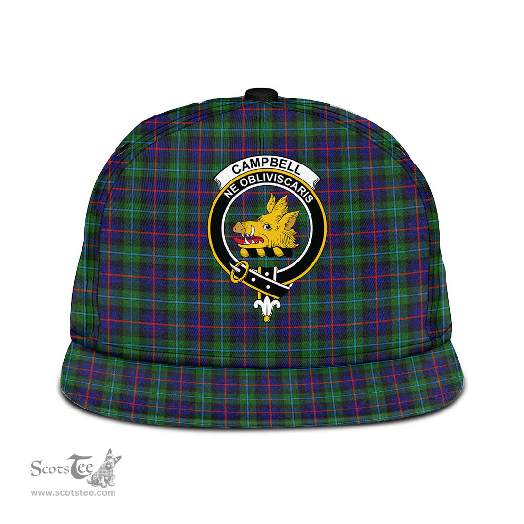 Scottish Campbell of Cawdor Modern Clan Tartan Snapback Hat - Crest Classic Scottish Plaid Tartan Plaid