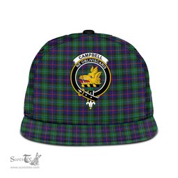 Scottish Campbell of Cawdor Modern Clan Tartan Snapback Hat - Crest Classic Scottish Plaid Tartan Plaid