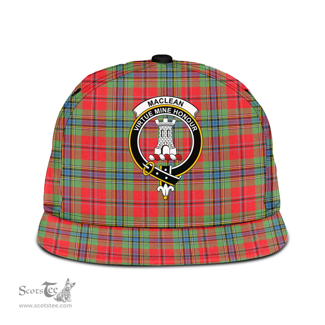 Scottish MacLean of Duart Modern Clan Tartan Snapback Hat - Crest Classic Scottish Plaid Tartan Plaid
