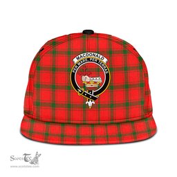 Scottish MacDonald of Sleat Clan Tartan Snapback Hat - Crest Classic Scottish Plaid Tartan Plaid