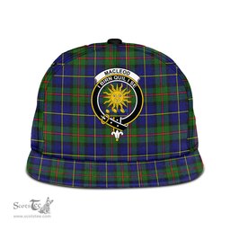 Scottish MacLeod of Harris Modern Clan Tartan Snapback Hat - Crest Classic Scottish Plaid Tartan Plaid