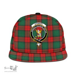 Scottish Stewart Atholl Modern Clan Tartan Snapback Hat - Crest Classic Scottish Plaid Tartan Plaid