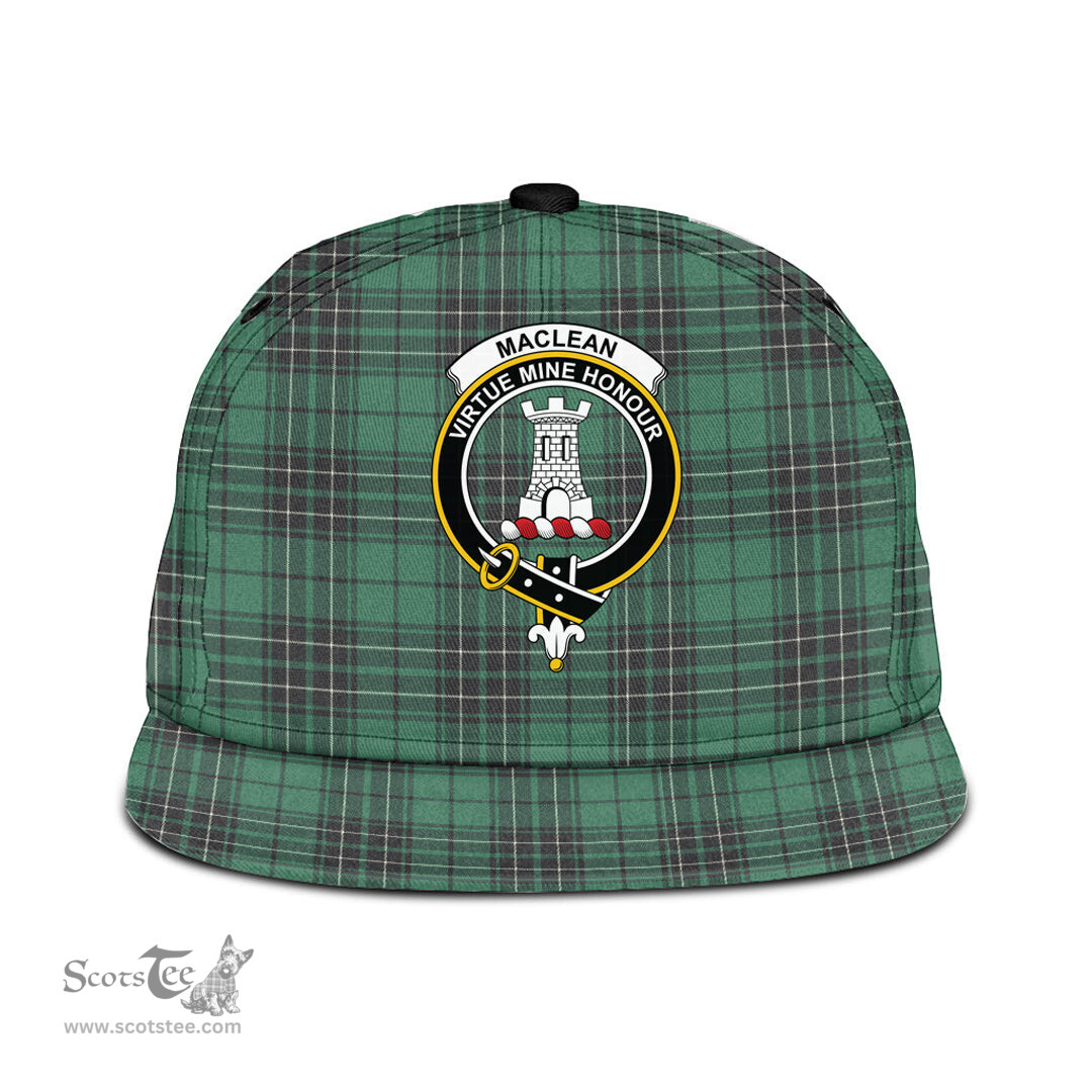 Scottish MacLean Hunting Ancient Clan Tartan Snapback Hat - Crest Classic Scottish Plaid Tartan Plaid