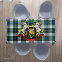 Scottish Campbell Dress Clan Tartan Tablecloth - Unicorn Thistle Style Scottish Plaid Tartan Plaid