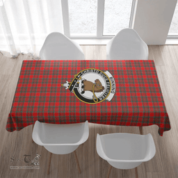 Scottish Binning (of Wallifoord) Clan Tartan Tablecloth - Crest Classic Scottish Plaid Tartan Plaid
