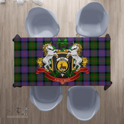 Scottish Blair Modern Clan Tartan Tablecloth - Unicorn Thistle Style Scottish Plaid Tartan Plaid