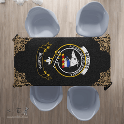 Scottish Belshes (or Belsches) Clan Tartan Tablecloth - Gold Style Scottish Plaid Tartan Plaid