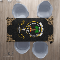 Scottish Crosbie (or Crosby) Clan Tartan Tablecloth - Gold Style Scottish Plaid Tartan Plaid