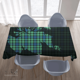 Scottish Graham of Montrose Ancient Clan Tartan Tablecloth - Map Scotland Style Scottish Plaid Tartan Plaid