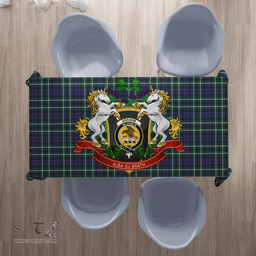 Scottish Graham of Montrose Modern Clan Tartan Tablecloth - Unicorn Thistle Style Scottish Plaid Tartan Plaid