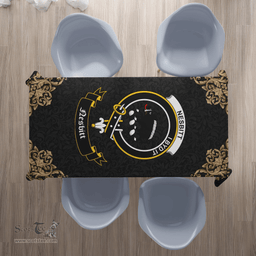 Scottish Nesbitt (or Nisbet) Clan Tartan Tablecloth - Gold Style Scottish Plaid Tartan Plaid