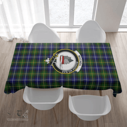 Scottish MacNeill of Barra Clan Tartan Tablecloth - Crest Classic Scottish Plaid Tartan Plaid