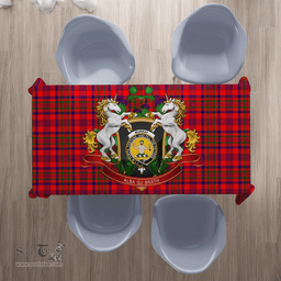 Scottish Murray of Tulloch Modern Clan Tartan Tablecloth - Unicorn Thistle Style Scottish Plaid Tartan Plaid