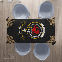 Scottish Stewart (Stuart) of Bute Clan Tartan Tablecloth - Gold Style Scottish Plaid Tartan Plaid
