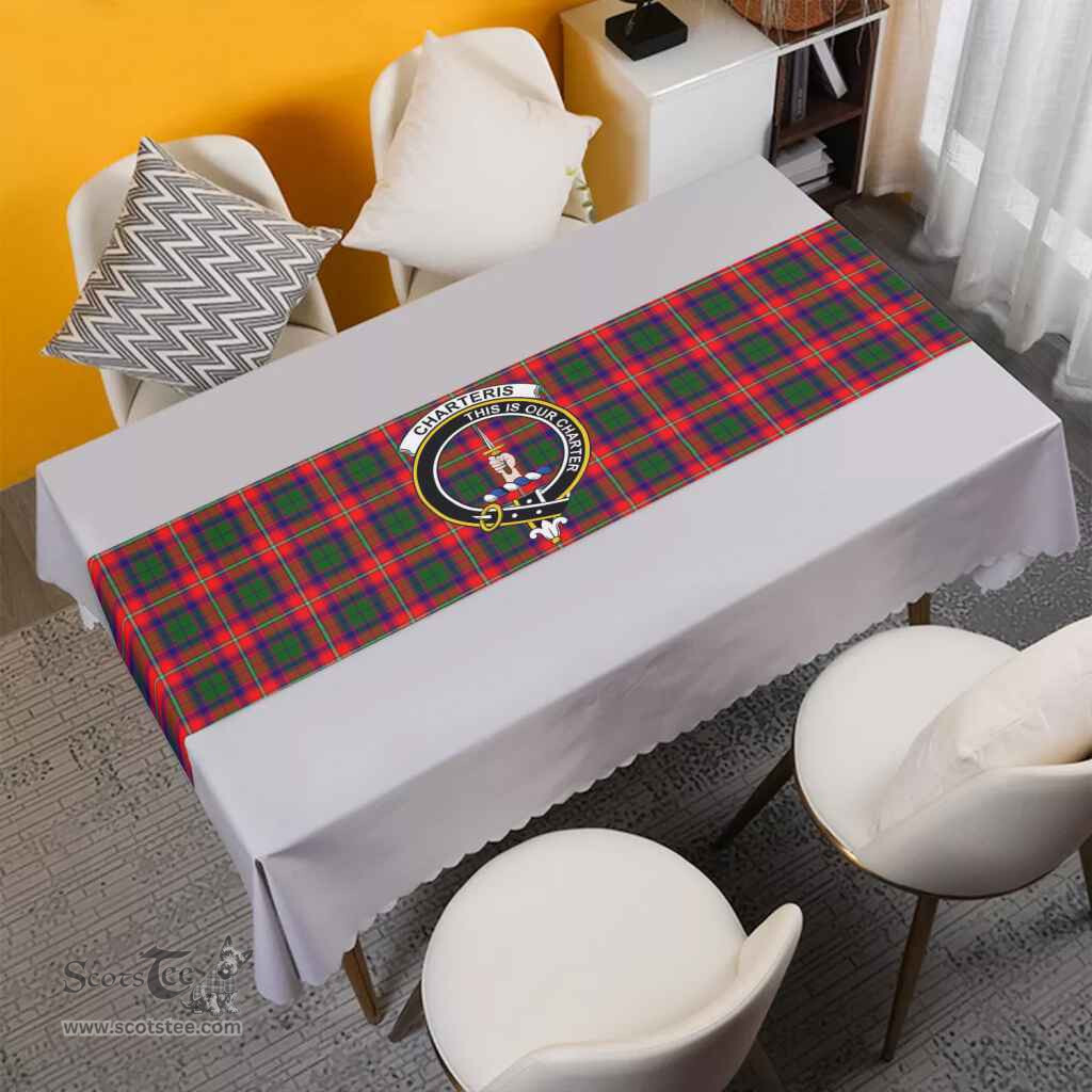 Scottish Charteris (Earl of Wemyss) Clan Crest Tartan Table Runner Scottish Plaid Tartan Plaid