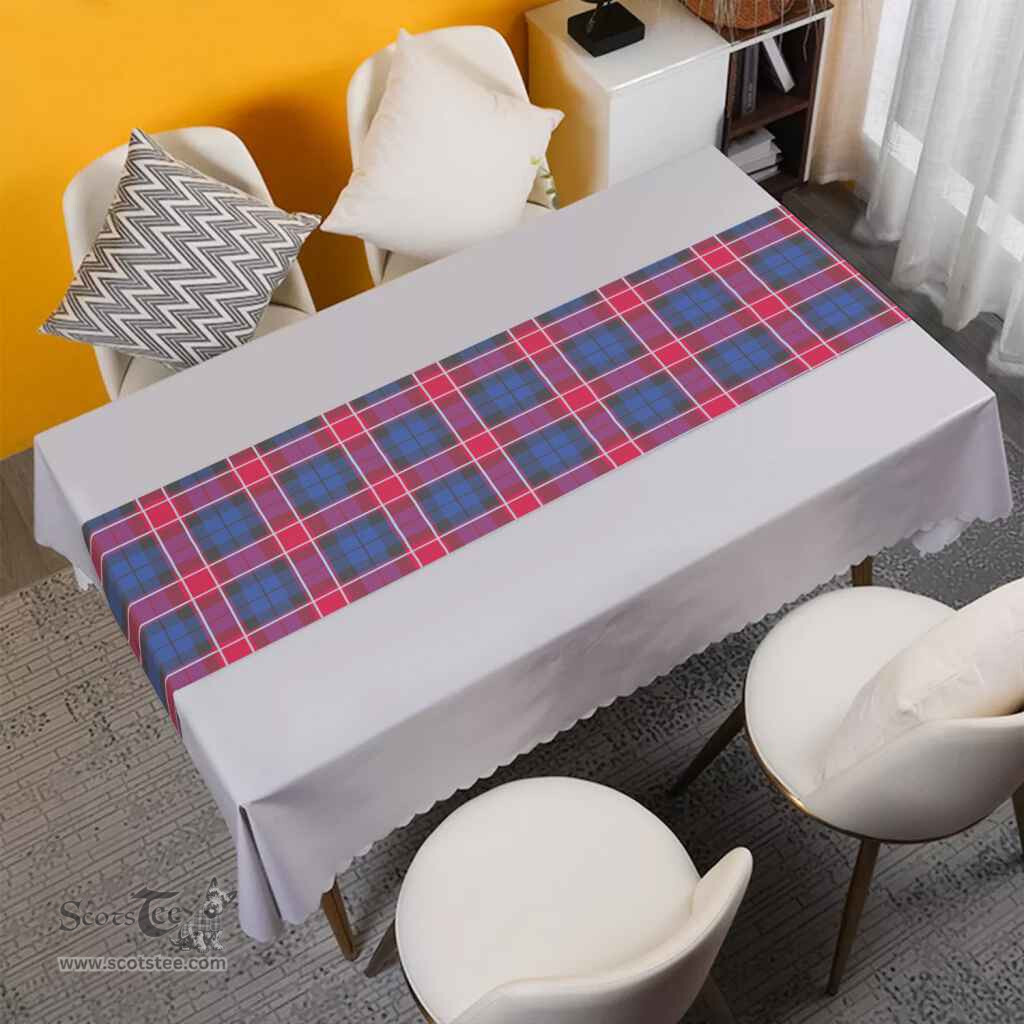 Scottish Graham of Menteith Red Clan Tartan Table Runner - Classic Scottish Plaid Tartan Plaid