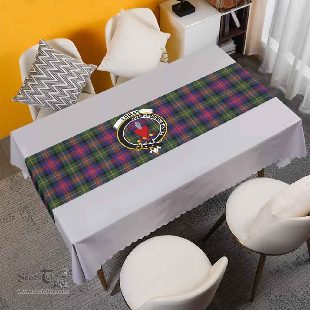 Scottish Logan Clan Crest Tartan Table Runner Scottish Plaid Tartan Plaid