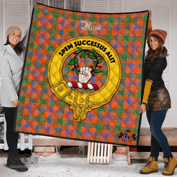 Scottish Ross Ancient Clan Tartan Quilt - Crest Gold Style Scottish Plaid Tartan Plaid