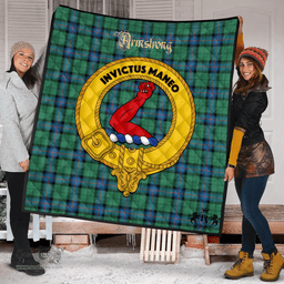 Scottish Armstrong Ancient Clan Tartan Quilt - Crest Gold Style Scottish Plaid Tartan Plaid