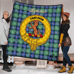Scottish Sutherland Old Ancient Clan Tartan Quilt - Crest Gold Style Scottish Plaid Tartan Plaid