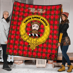 Scottish MacNab Modern Clan Tartan Quilt - Crest Gold Style Scottish Plaid Tartan Plaid