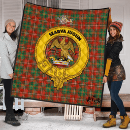 Scottish Hay Ancient Clan Tartan Quilt - Crest Gold Style Scottish Plaid Tartan Plaid