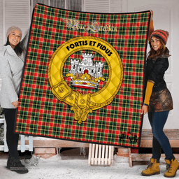 Scottish MacLachlan Hunting Modern Clan Tartan Quilt - Crest Gold Style Scottish Plaid Tartan Plaid
