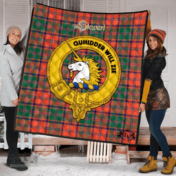 Scottish Stewart of Appin Ancient Clan Tartan Quilt - Crest Gold Style Scottish Plaid Tartan Plaid