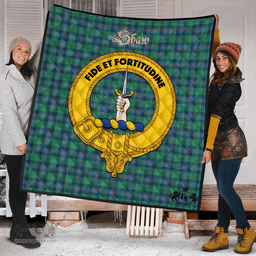 Scottish Shaw Ancient Clan Tartan Quilt - Crest Gold Style Scottish Plaid Tartan Plaid