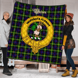 Scottish Watson Modern Clan Tartan Quilt - Crest Gold Style Scottish Plaid Tartan Plaid