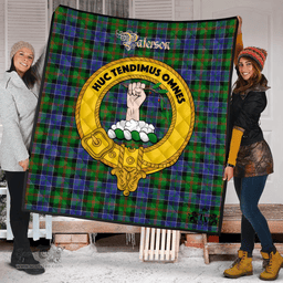 Scottish Paterson Clan Tartan Quilt - Crest Gold Style Scottish Plaid Tartan Plaid