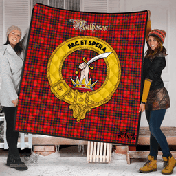 Scottish Matheson Modern Clan Tartan Quilt - Crest Gold Style Scottish Plaid Tartan Plaid