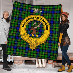 Scottish Rollo Modern Clan Tartan Quilt - Crest Gold Style Scottish Plaid Tartan Plaid