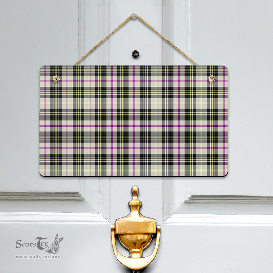 Scottish MacPherson Dress Ancient Clan Tartan Door Sign - Classic Scottish Plaid Tartan Plaid