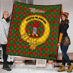 Scottish Middleton Modern Clan Tartan Quilt - Crest Gold Style Scottish Plaid Tartan Plaid