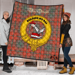 Scottish MacDougall Ancient Clan Tartan Quilt - Crest Gold Style Scottish Plaid Tartan Plaid