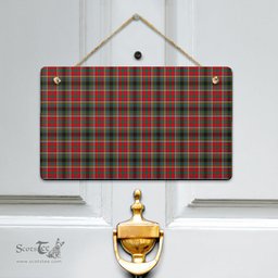 Scottish Anderson of Arbrake Clan Tartan Door Sign - Classic Scottish Plaid Tartan Plaid