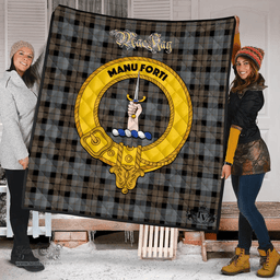 Scottish MacKay Weathered Clan Tartan Quilt - Crest Gold Style Scottish Plaid Tartan Plaid