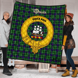 Scottish Duncan Modern Clan Tartan Quilt - Crest Gold Style Scottish Plaid Tartan Plaid