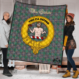 Scottish MacFarlane Hunting Ancient Clan Tartan Quilt - Crest Gold Style Scottish Plaid Tartan Plaid