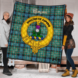 Scottish Ferguson Ancient Clan Tartan Quilt - Crest Gold Style Scottish Plaid Tartan Plaid