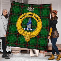 Scottish Ged Clan Tartan Quilt - Crest Gold Style Scottish Plaid Tartan Plaid